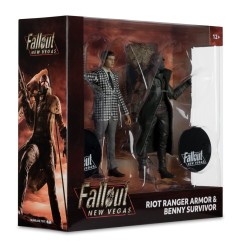 Fallout : New Vegas - Pack 2 statuettes Riot Ranger Armor & Benny Survivor 18 cm