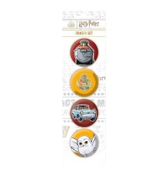 Harry Potter - Pack 4 gommes Harry Potter