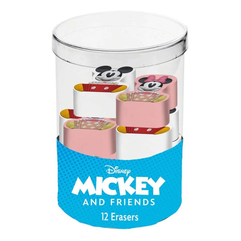 Mickey Mouse - Pack 12 gommes Mickey & Minnie Mickey Mouse - Pack 12 gommes Mickey & Minnie