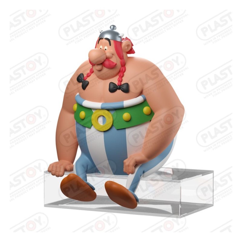 Astérix - Figurine Obélix assis 13,5 cm