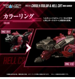 Zoids - Plastic Model Kits 2-Pack 1/100 RMZ-010 Canoly Molga & Hell Cat Base Guards Sets 20 cm