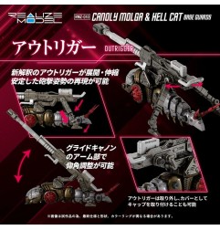 Zoids - Plastic Model Kits 2-Pack 1/100 RMZ-010 Canoly Molga & Hell Cat Base Guards Sets 20 cm