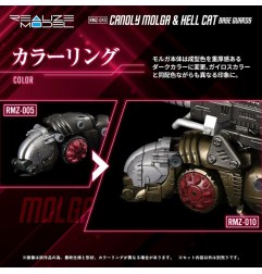 Zoids - Pack 2 figurines 1/100 Plastic Model Kit RMZ-010 Canoly Molga & Hell Cat Base Guards Sets 20 cm
