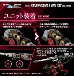 Zoids - Pack 2 figurines 1/100 Plastic Model Kit RMZ-010 Canoly Molga & Hell Cat Base Guards Sets 20 cm