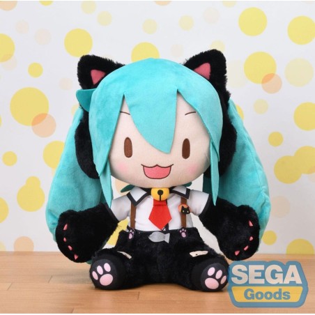 Vocaloid - Hatsune Miku Project Diva Arcade Future Tone Fuwa Petit Plush Figure Hatsune Miku Kitty Cat LL 30 cm