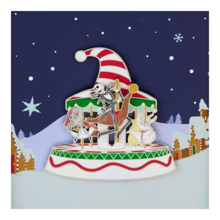 L' étrange Noël de Mr. Jack - Pin's émaillés Christmas Town Carousel Limited Edition by Loungefly