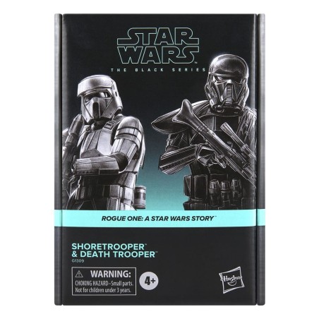 Star Wars : Rogue One - Pack 2 figurines Black Series Shoretrooper & Death Trooper 15 cm