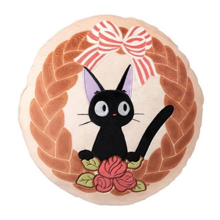 Kiki's Delivery Service - Pillow Jiji Bread Wreath 35 x 35 cm