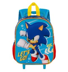 Sonic - The Hedgehog - Sonic The Hedgehog 3D Backpack with Wheels Sega Go Blue Small