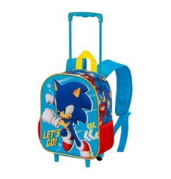 Sonic The Hedgehog - Sac à dos à roulettes 3D Sega Go Blue Small