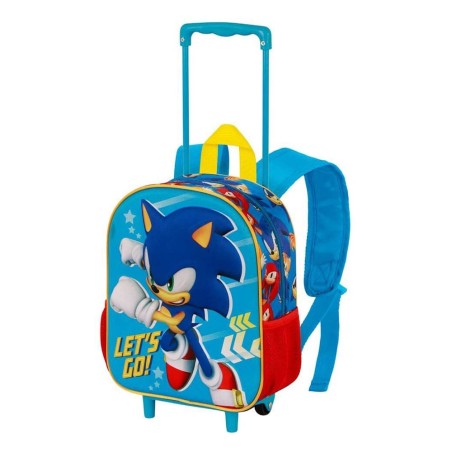 Sonic The Hedgehog - Sac à dos à roulettes 3D Sega Go Blue Small