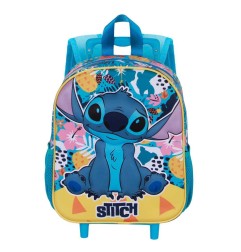 Lilo & Stitch - 3D Backpack with Wheels Colors Turquoise Small