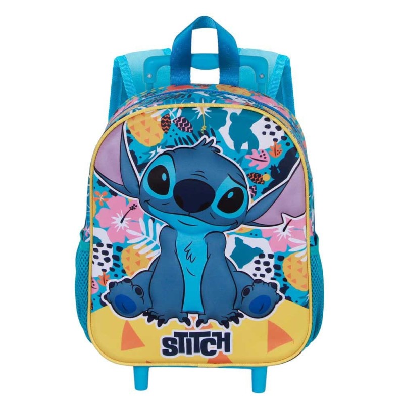 Lilo & Stitch - 3D Backpack with Wheels Colors Turquoise Small