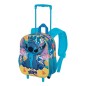 Lilo & Stitch - Sac à dos à roulettes 3D Colors Turquoise Small