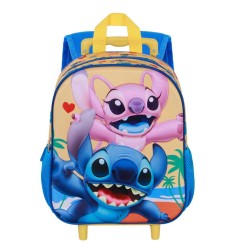 Lilo & Stitch - 3D Backpack with Wheels Ocean Blue Small
