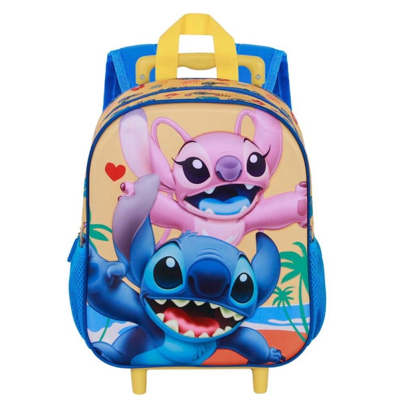 Lilo & Stitch - 3D Backpack with Wheels Ocean Blue Small