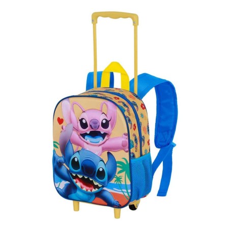 Lilo & Stitch - Sac à dos à roulettes 3D Ocean Blue Small