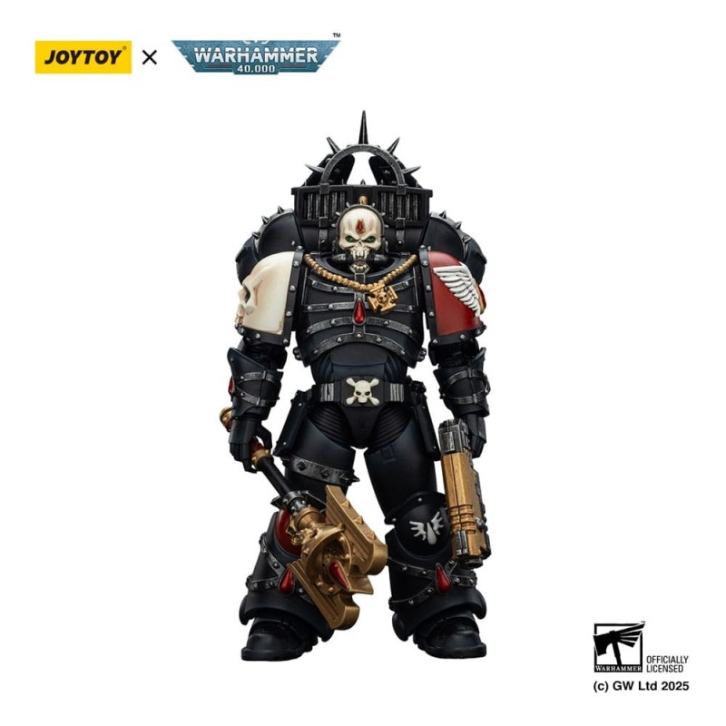 Warhammer - 40,000: Combat Patrol Blood Angels Action Figure Lemartes With Jump Pack Blood Crozius and Absolver Bolt Pistol 12 c