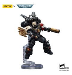 Warhammer - 40,000: Combat Patrol Blood Angels Action Figure Lemartes With Jump Pack Blood Crozius and Absolver Bolt Pistol 12 c