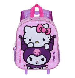 Sanrio - 3D Backpack with Wheels Hello Kitty Playful Pink Small
