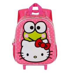 Sanrio - 3D Backpack with Wheels Hello Kitty Funny Pink Small