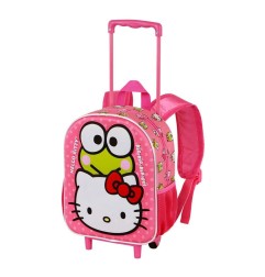 Hello Kitty - Sac à dos à roulettes 3D Hello Kitty Funny Pink Small