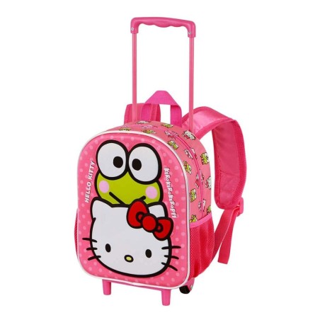 Sanrio - 3D Backpack with Wheels Hello Kitty Funny Pink Small