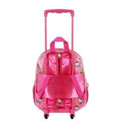 Hello Kitty - Sac à dos à roulettes 3D Hello Kitty Funny Pink Small
