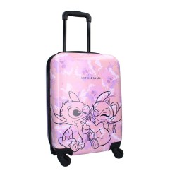 Lilo & Stitch - Valise Trolley Ohana Forever pink 46 cm