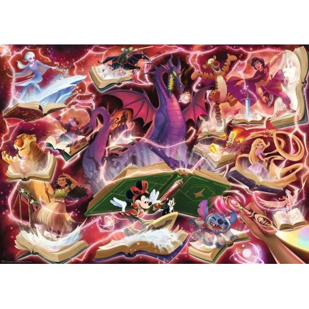 Disney Lorcana - Puzzle Glimmers of the Realm: Ruby (1000 pièces)