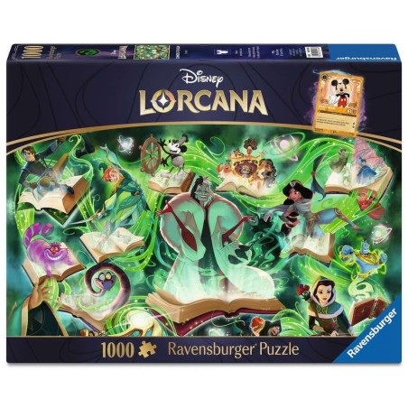 Disney Lorcana - Puzzle Glimmers of the Realm: Emerald (1000 pièces)
