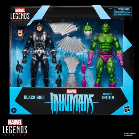 Inhumans Marvel Legends - Pack 2 figurines Black Bolt & Marvel' s Triton 15 cm