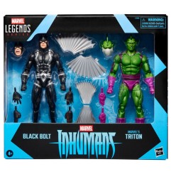 Inhumans Marvel Legends - Pack 2 figurines Black Bolt & Marvel' s Triton 15 cm