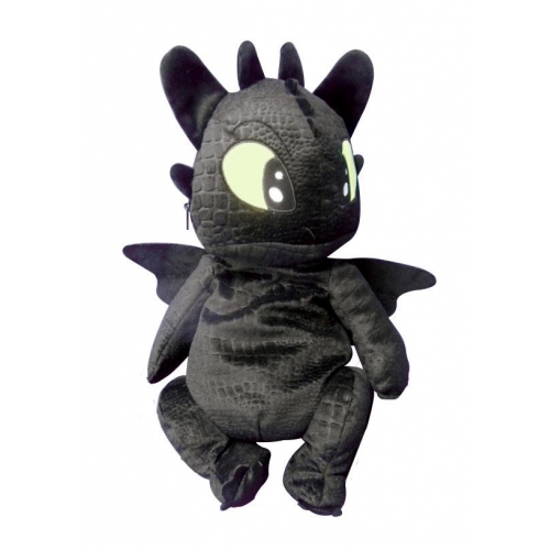 Dragons 3 - Sac à dos peluche Toothless