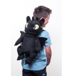 Dragons 3 - Sac à dos peluche Toothless