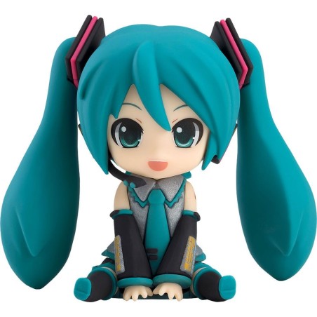 Character Vocal Series - 01: Hatsune Miku Piapro Characters Rubber Mascot Nendroid Plus Mini Figure Hatsune Miku 8 cm