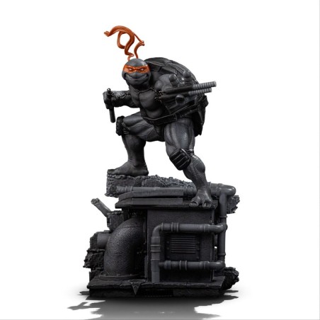 Teenage Mutant Ninja Turtles - Art Scale Statue 1/10 Michelangelo Black and White Variant 26 cm heo exclusive