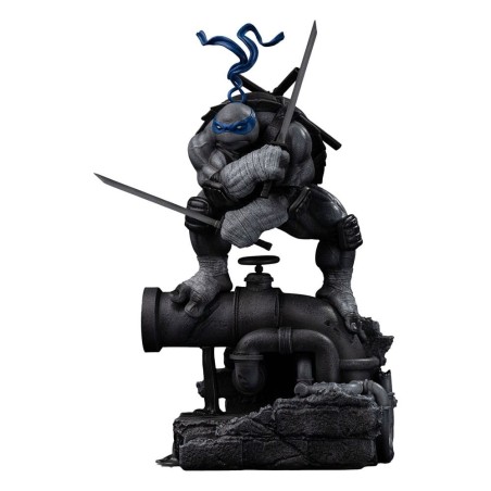 Teenage Mutant Ninja Turtles - Art Scale Statue 1/10 Leonardo Black and White Variant 26 cm heo exclusive