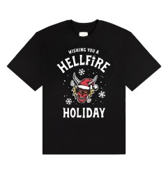 Stranger Things - T-Shirt Wishing You A Hellfire Holiday