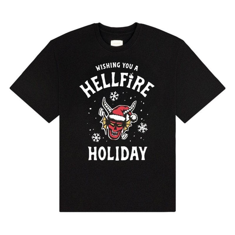 Stranger Things - T-Shirt Wishing You A Hellfire Holiday Size L
