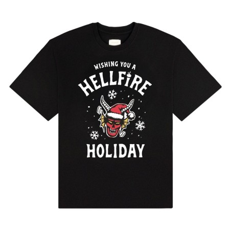 Stranger Things - T-Shirt Wishing You A Hellfire Holiday Size L