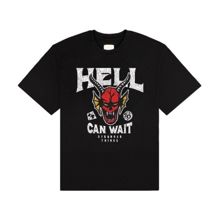 Stranger Things - T-Shirt Hell Can Wait (black) Size L