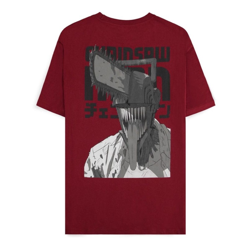 Chainsaw Man - T-Shirt Smile Bordeaux Chainsaw Man - T-Shirt Smile Bordeaux