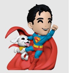 Superman 2025 - Figurine Superman & Krypto 13 cm