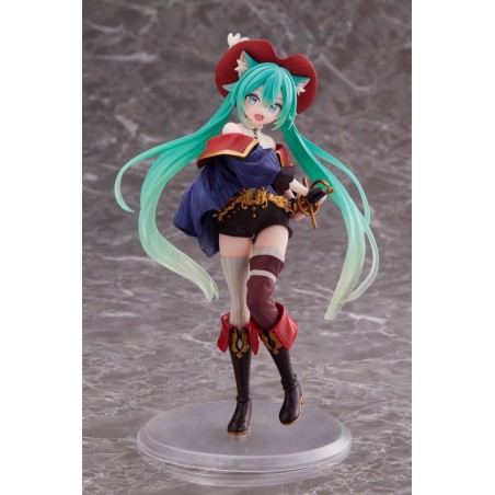 Hatsune Miku - Statuette Hatsune Miku Wonderland Puss in Boots 18 cm