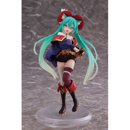 Hatsune Miku - Statuette Hatsune Miku Wonderland Puss in Boots 18 cm