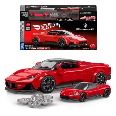 Hot Wheels - Mattel Brick Shop  Speed Series Building Set 1/32 Maserati MC20