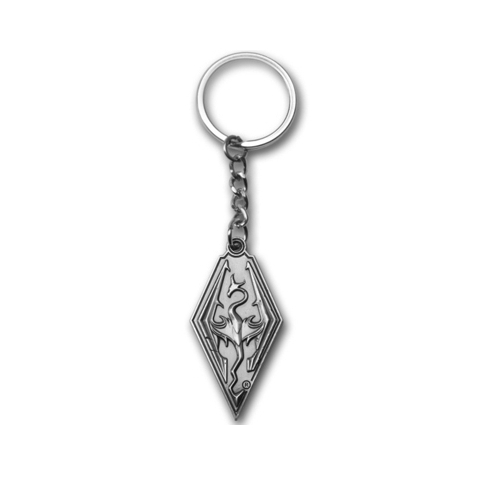 The Elder Scrolls V Skyrim - Porte-clés métal Dragon Symbol