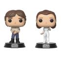 Star Wars - Pack 2 Figurines POP! Han & Leia Empire Strikes Back 40th Anniversary 9 cm