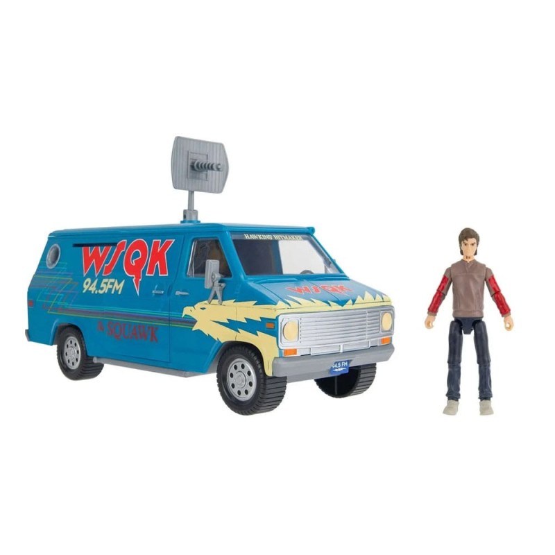 Stranger Things - World Of Figure & Vehicle Vehicle with Actionfigure The Squawk van Playset with Steve